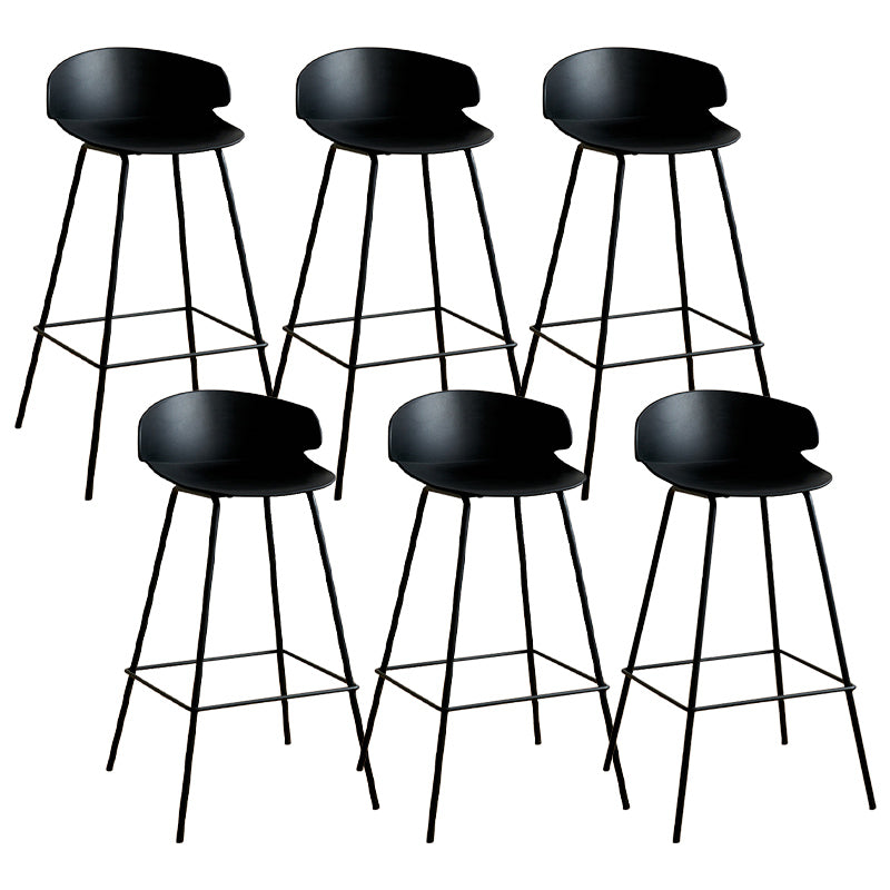 Nordic Style Metal Bar-stool Plastic Counter Bar Stool for Indoor Use