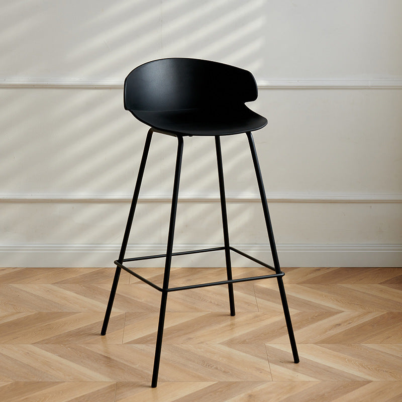 Nordic Style Metal Bar-stool Plastic Counter Bar Stool for Indoor Use