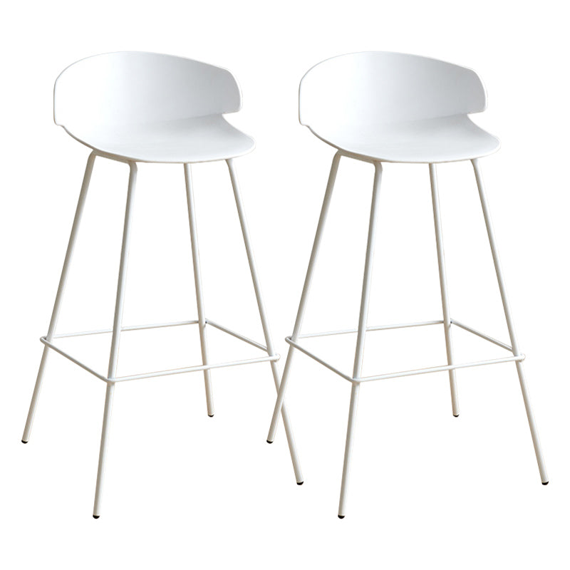 Nordic Style Metal Bar-stool Plastic Counter Bar Stool for Indoor Use