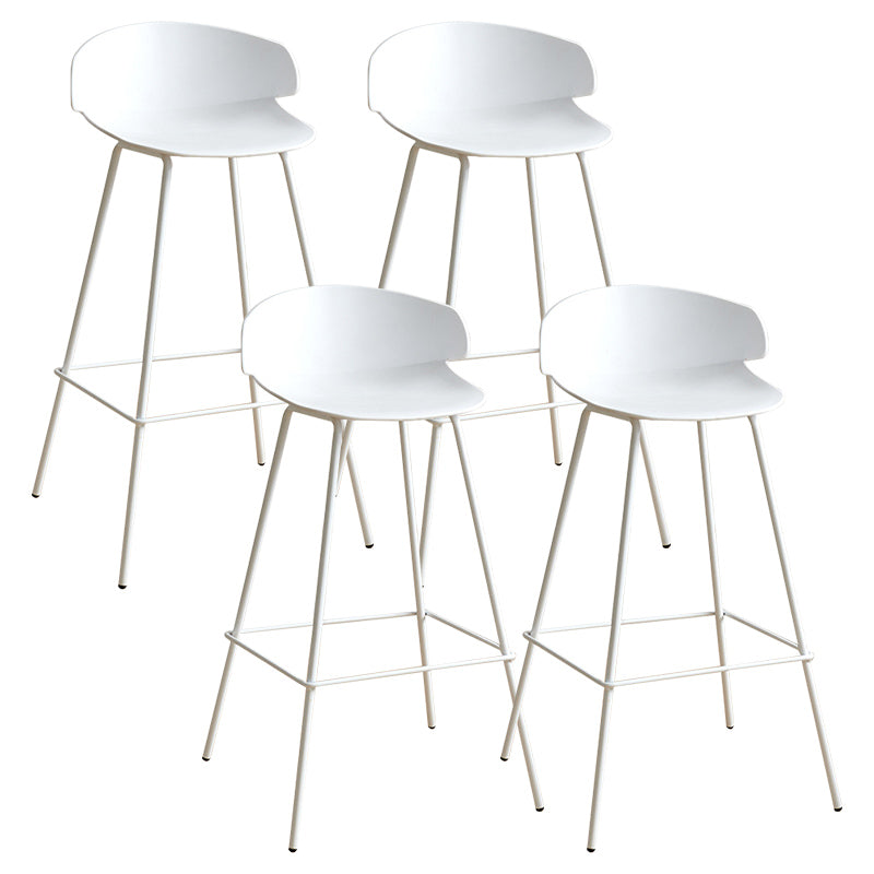 Nordic Style Metal Bar-stool Plastic Counter Bar Stool for Indoor Use