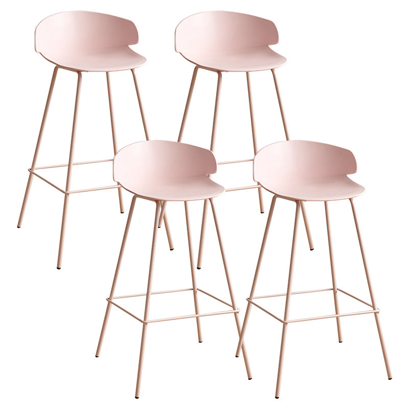 Nordic Style Metal Bar-stool Plastic Counter Bar Stool for Indoor Use