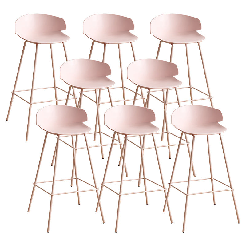 Nordic Style Metal Bar-stool Plastic Counter Bar Stool for Indoor Use