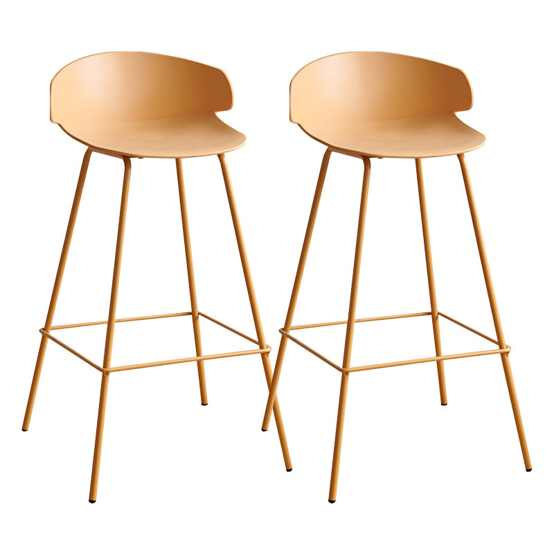 Nordic Style Metal Bar-stool Plastic Counter Bar Stool for Indoor Use