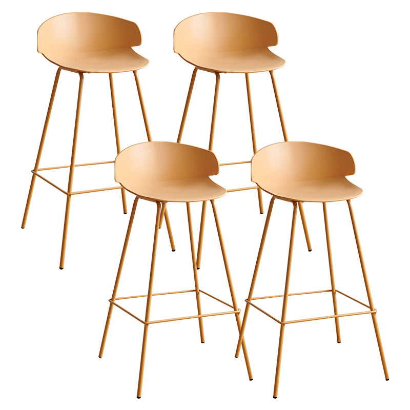 Nordic Style Metal Bar-stool Plastic Counter Bar Stool for Indoor Use