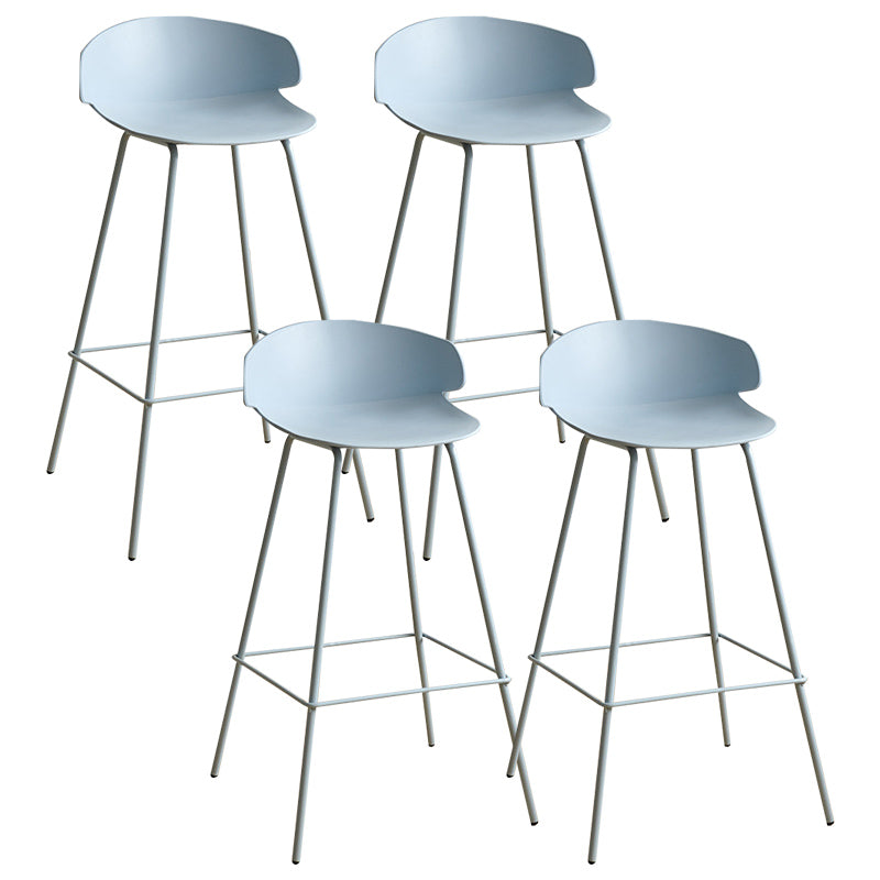 Nordic Style Metal Bar-stool Plastic Counter Bar Stool for Indoor Use