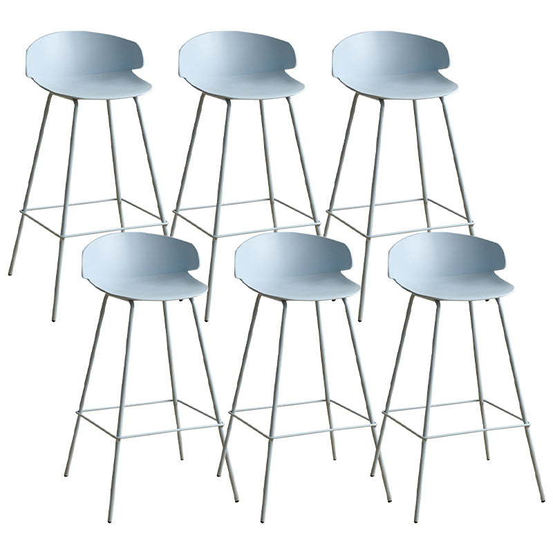Nordic Style Metal Bar-stool Plastic Counter Bar Stool for Indoor Use