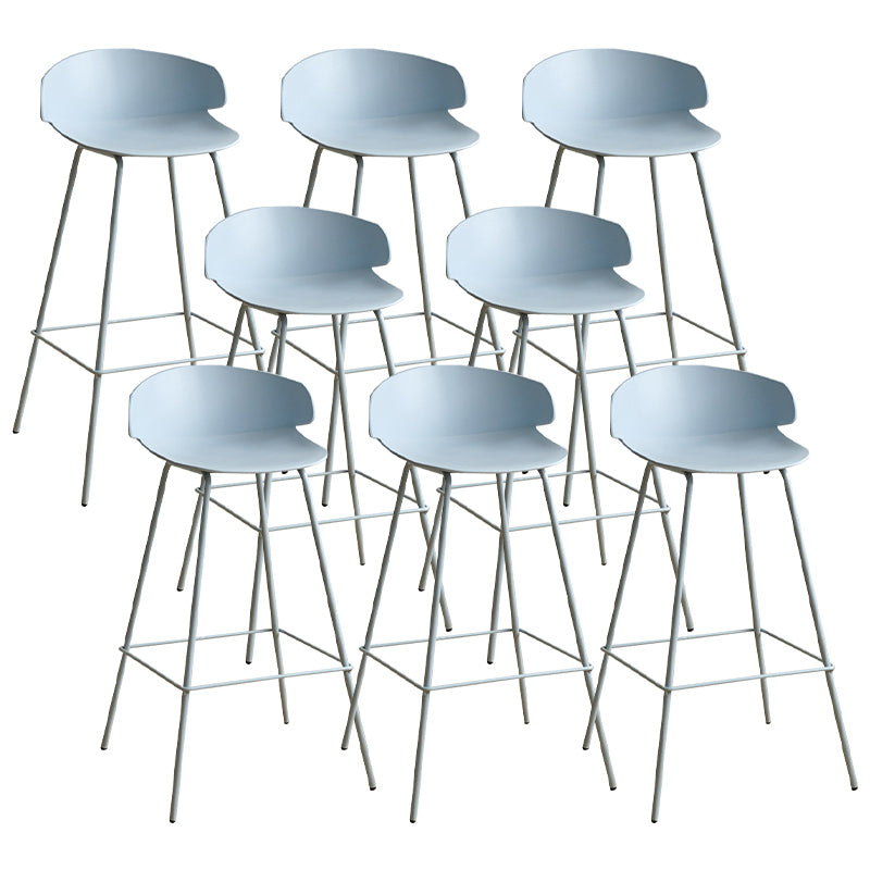 Nordic Style Metal Bar-stool Plastic Counter Bar Stool for Indoor Use