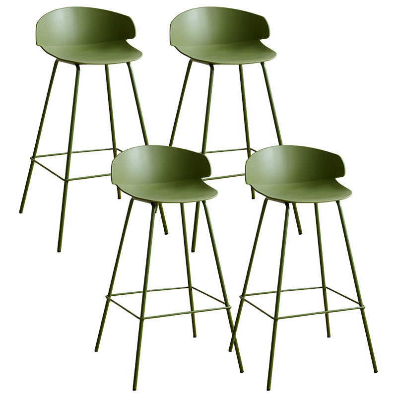 Nordic Style Metal Bar-stool Plastic Counter Bar Stool for Indoor Use