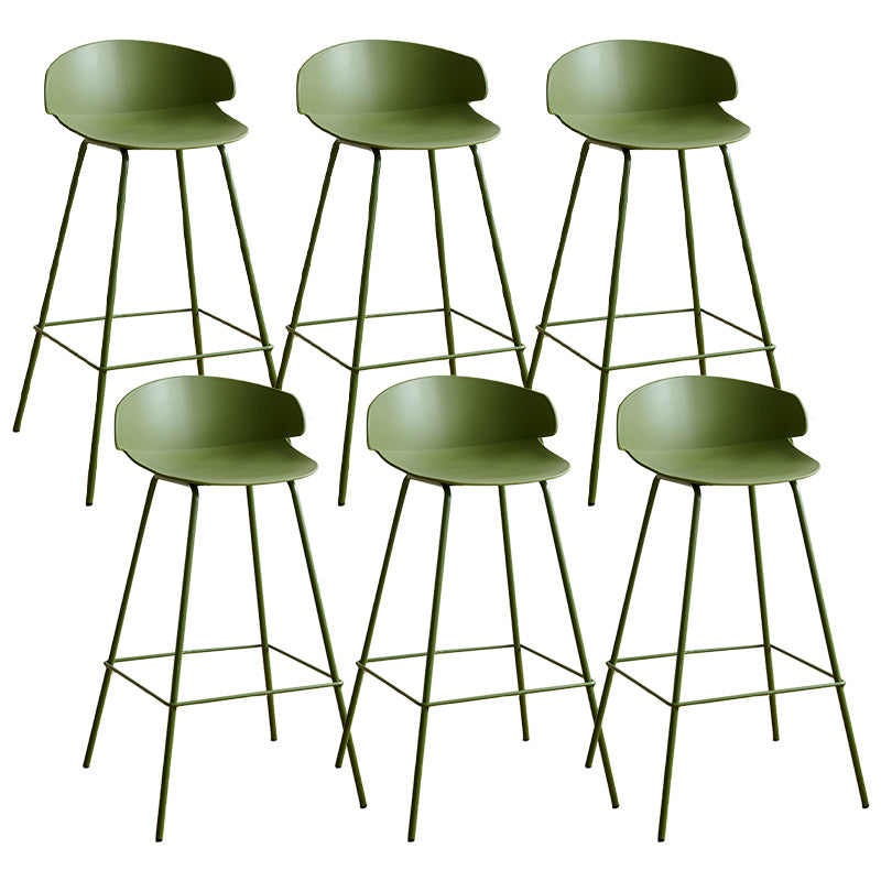 Nordic Style Metal Bar-stool Plastic Counter Bar Stool for Indoor Use