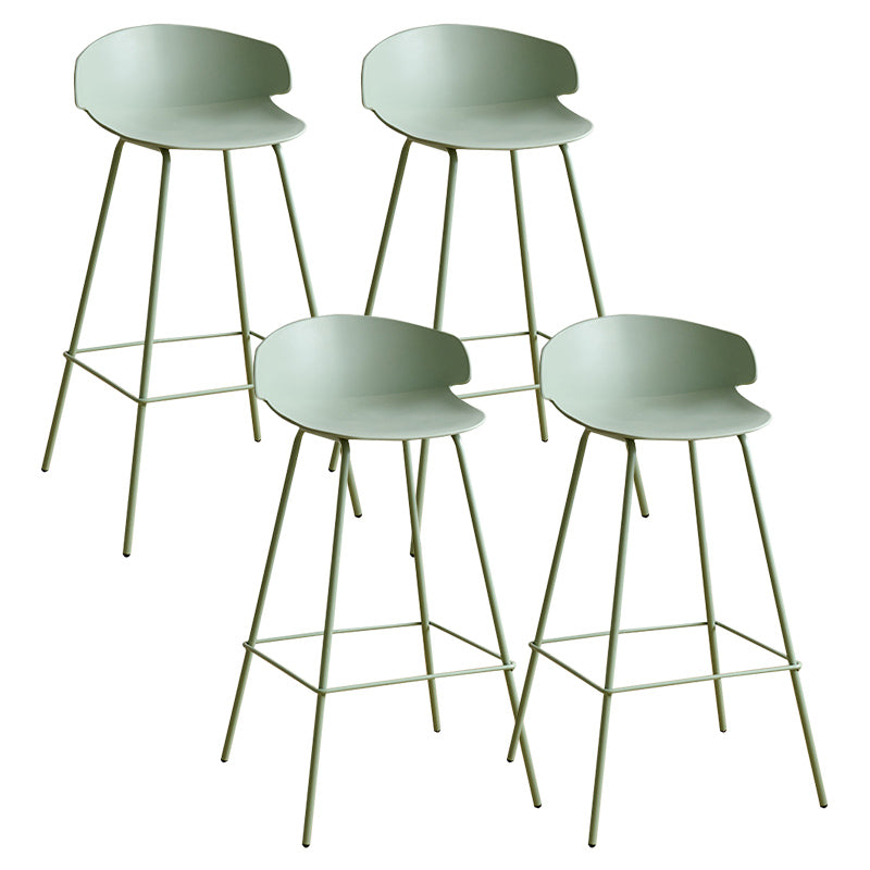 Nordic Style Metal Bar-stool Plastic Counter Bar Stool for Indoor Use
