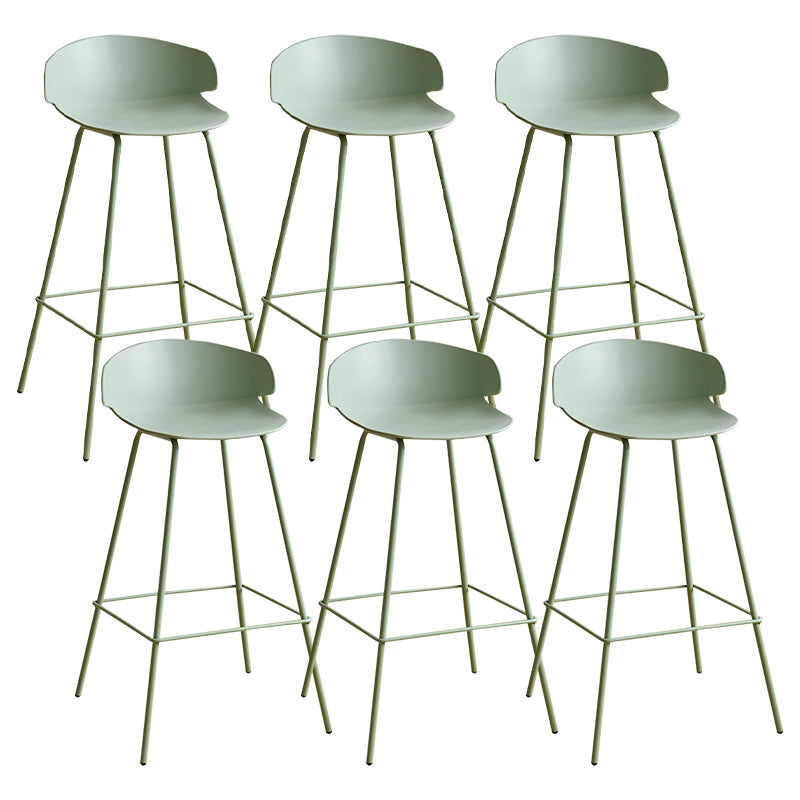 Nordic Style Metal Bar-stool Plastic Counter Bar Stool for Indoor Use