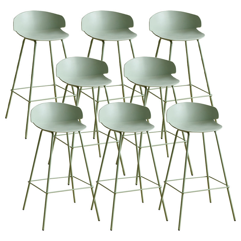 Nordic Style Metal Bar-stool Plastic Counter Bar Stool for Indoor Use