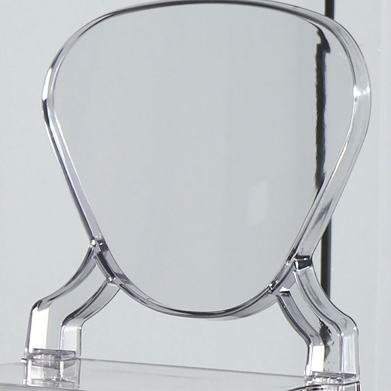 Footrest Furniture Modern Style Plastic Low Back Counter Stool with 4 Legs