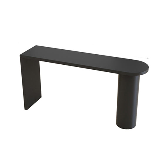 Contemporary Pub Table Solid Wood Free Form Bar Table for Indoor