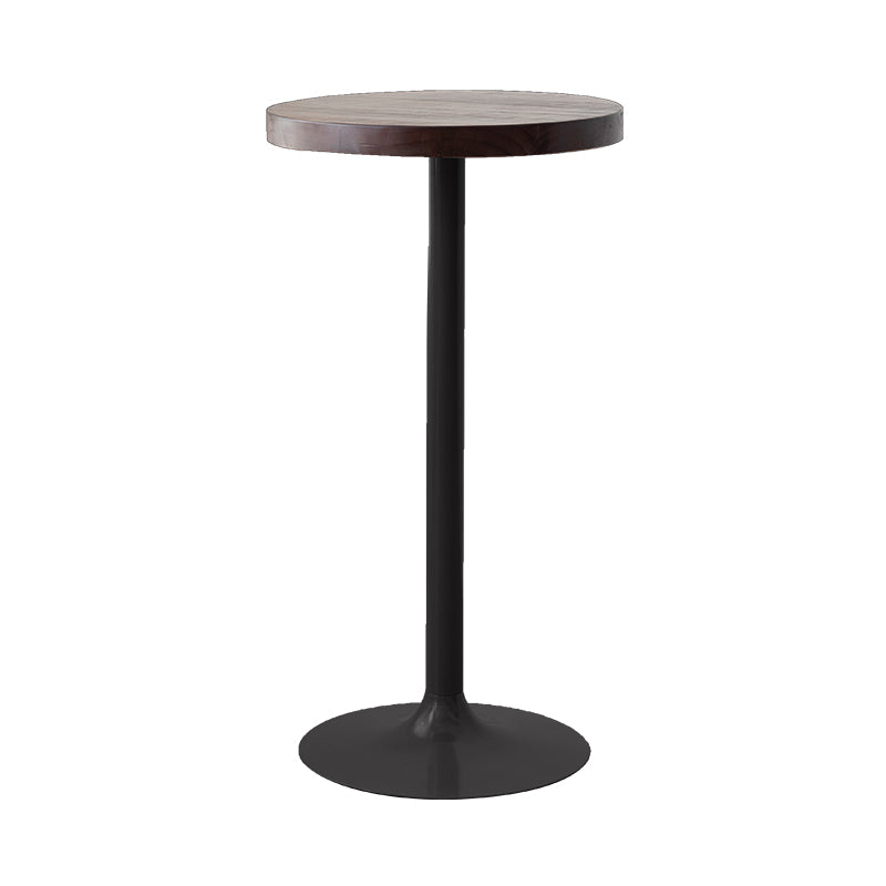 Round Pedestal Bar Height Table Contemporary Bar Table for Small Places