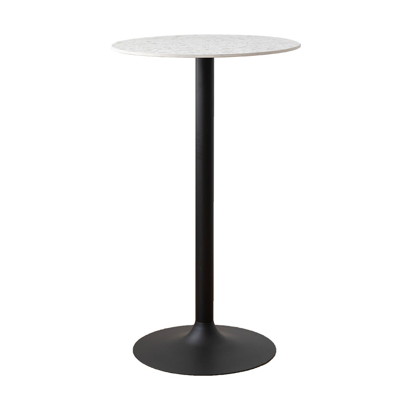 Round Pedestal Bar Height Table Contemporary Bar Table for Small Places
