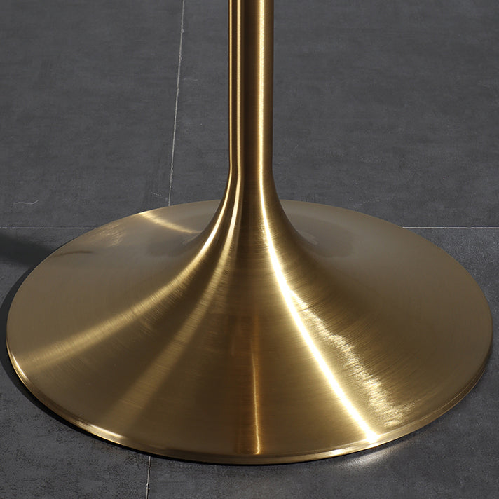 Metal Pedestal Bar Height Table Industrial Round Bar Dining Table