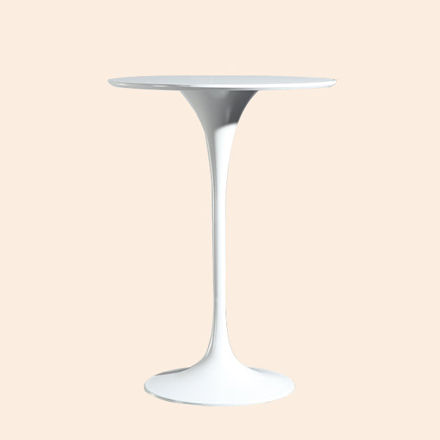 Metal Pedestal Bar Height Table Industrial Round Bar Dining Table