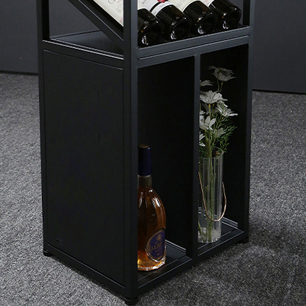 Sintered Stone Bar Dining Table Industrial Rectangle Bar Height Pub Table with Shelves