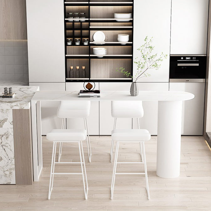 Modern Sintered Stone Bar Table Dining Table for Kitchen Living Room Coffee Room