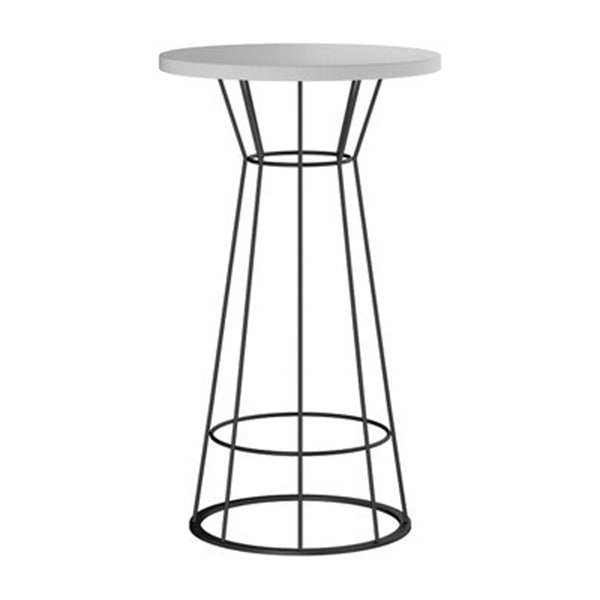 Solid Wood Bar Table Round Dining Table - 23.6" L X 23.6" W X 41.3" H