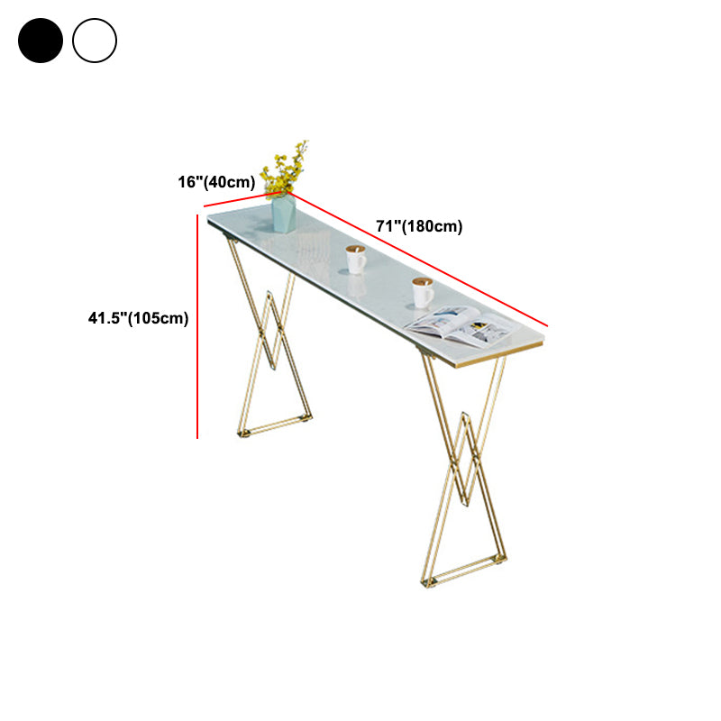 Traditional Luxury Solid Wood Table Gold and Metal Base Bar Table