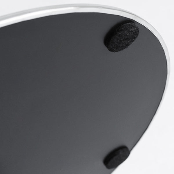 Industrial Silver Counter Height Table Metal Pedestal Bar Table