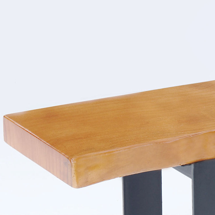 Bar Table in Metal and Wood Industrial Bar Height Table for Dining Room