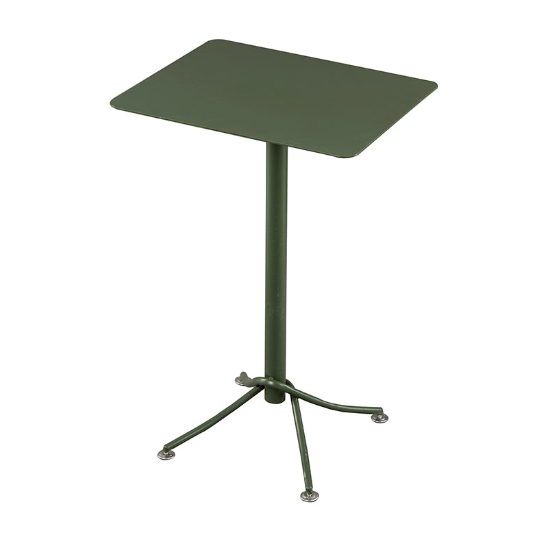 Metal Indoor-Outdoor Bar Height Table Contemporary Bar Table with Pedestal