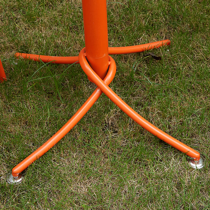 Metal Indoor-Outdoor Bar Height Table Contemporary Bar Table with Pedestal