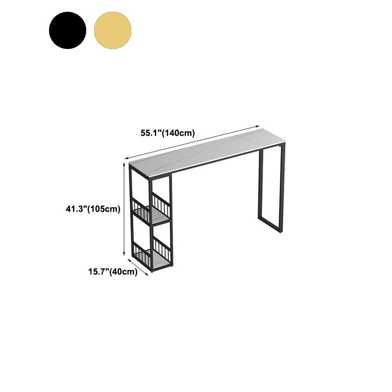 Rectangle Pub Table Bar Height Industrial Bar Table for Indoor