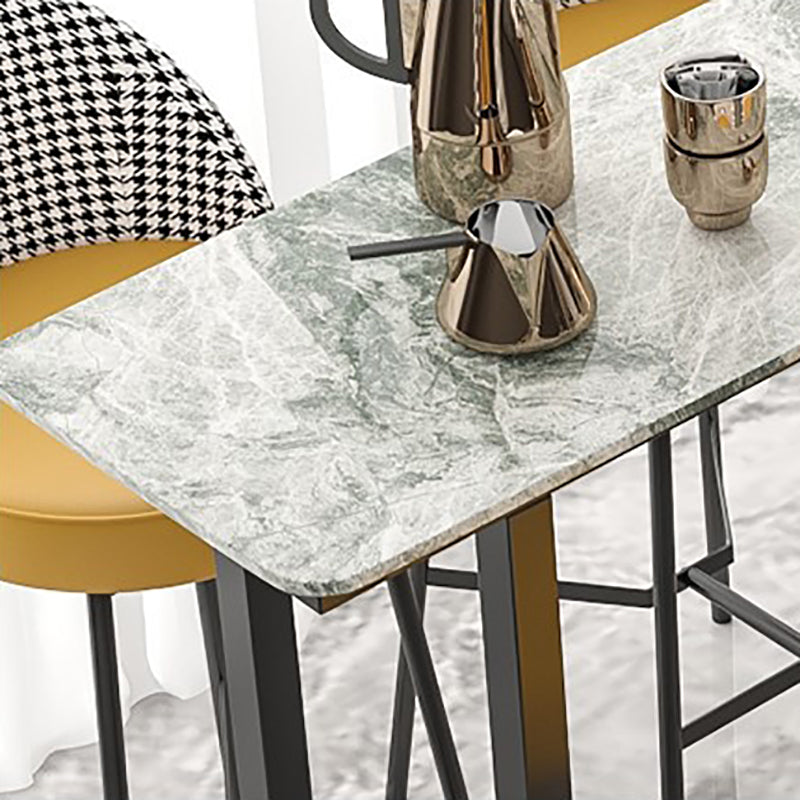 Rectangle Pub Table 41-inch Bar Height Industrial Bar Table for Outdoor