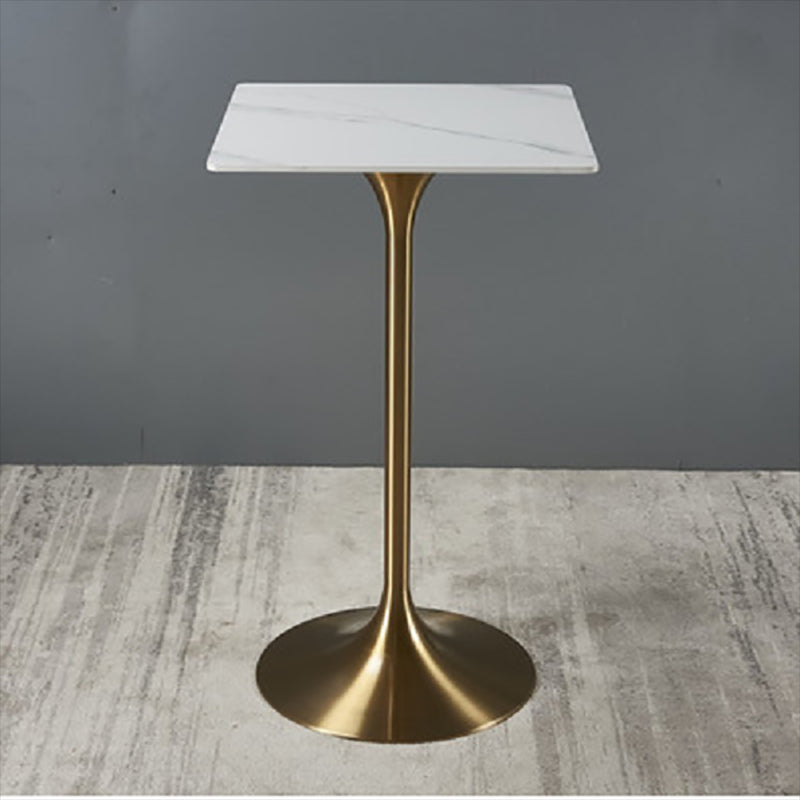 41.3"H Bar Dining Table Pedestal Sintered Stone Bar Height Cocktail Table