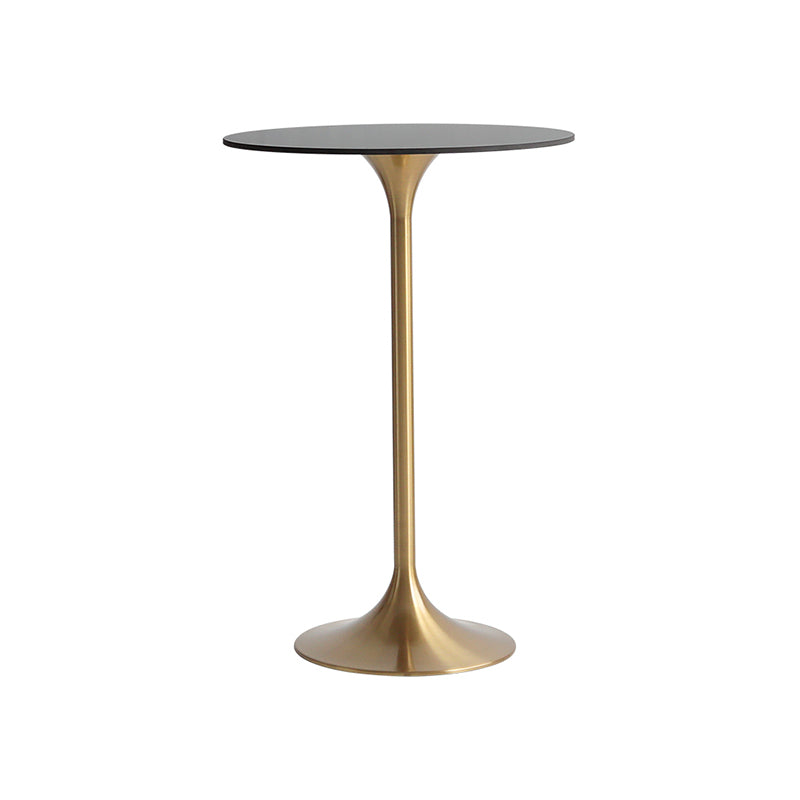 41.3"H Bar Dining Table Pedestal Sintered Stone Bar Height Cocktail Table