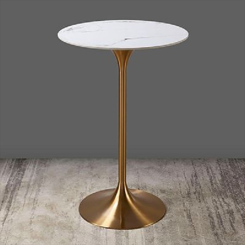 41.3"H Bar Dining Table Pedestal Sintered Stone Bar Height Cocktail Table