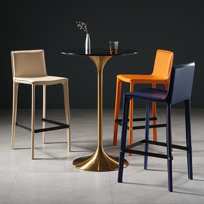 41.3"H Bar Dining Table Pedestal Sintered Stone Bar Height Cocktail Table