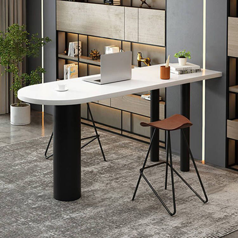 Industrial Bar Table in Metal and Wood Indoor Bar Height Table