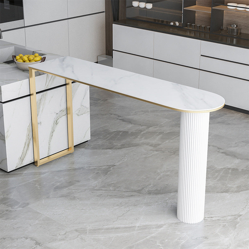 Sintered Stone Bar Table Modern Dining Table for Kitchen Living Room