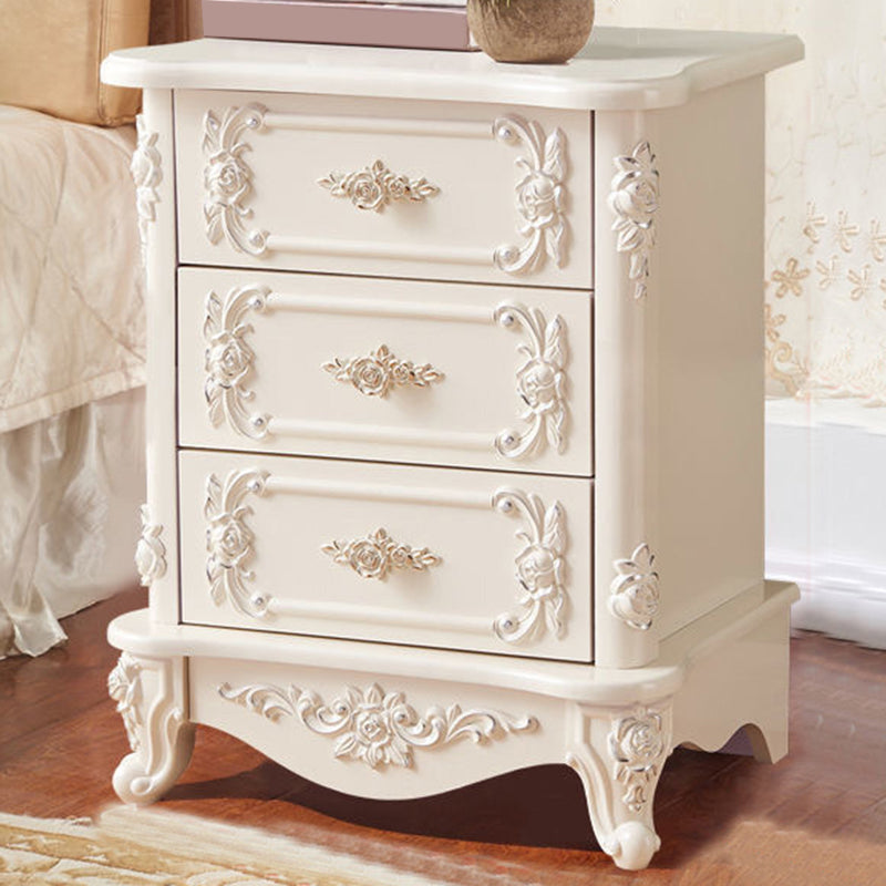 15.74" Wide Accent Chest Modern White Rectangle Chest with Drawers