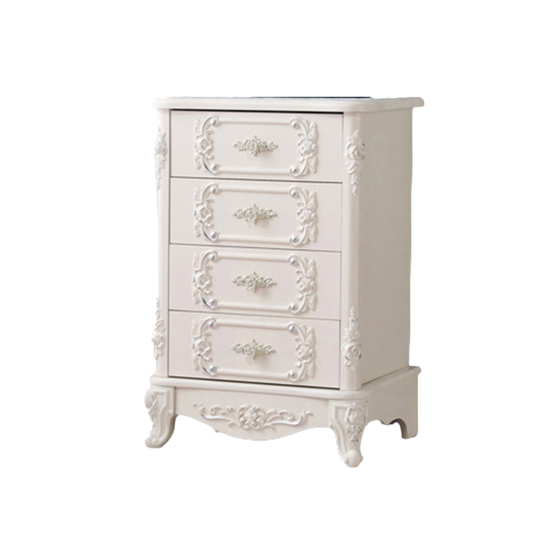 15.74" Wide Accent Chest Modern White Rectangle Chest with Drawers