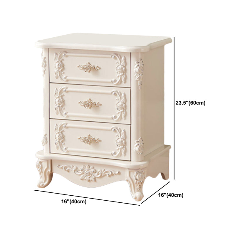 15.74" Wide Accent Chest Modern White Rectangle Chest with Drawers