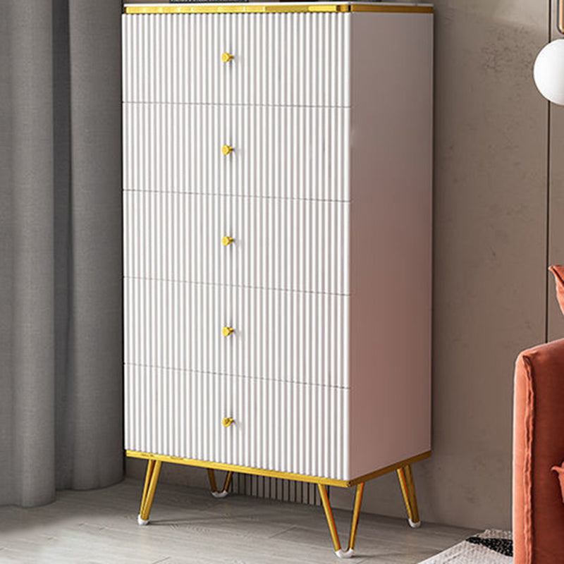 White Accent Chest 15.74" Wide Chest with Drawers, Water Resistant