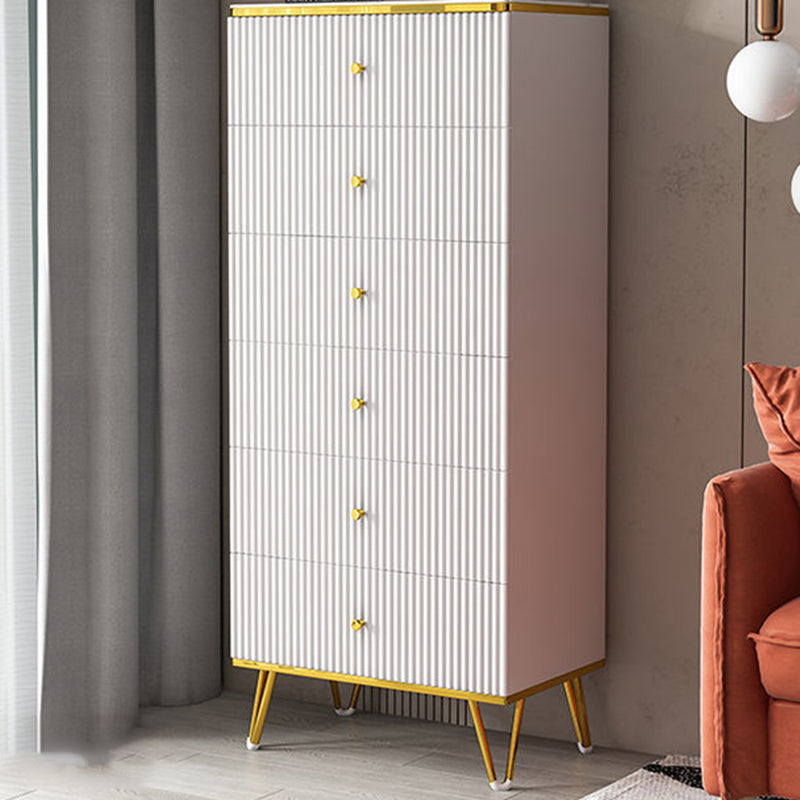 White Accent Chest 15.74" Wide Chest with Drawers, Water Resistant