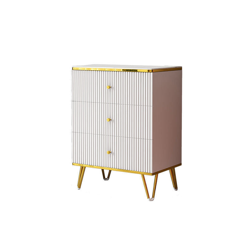 White Accent Chest 15.74" Wide Chest with Drawers, Water Resistant