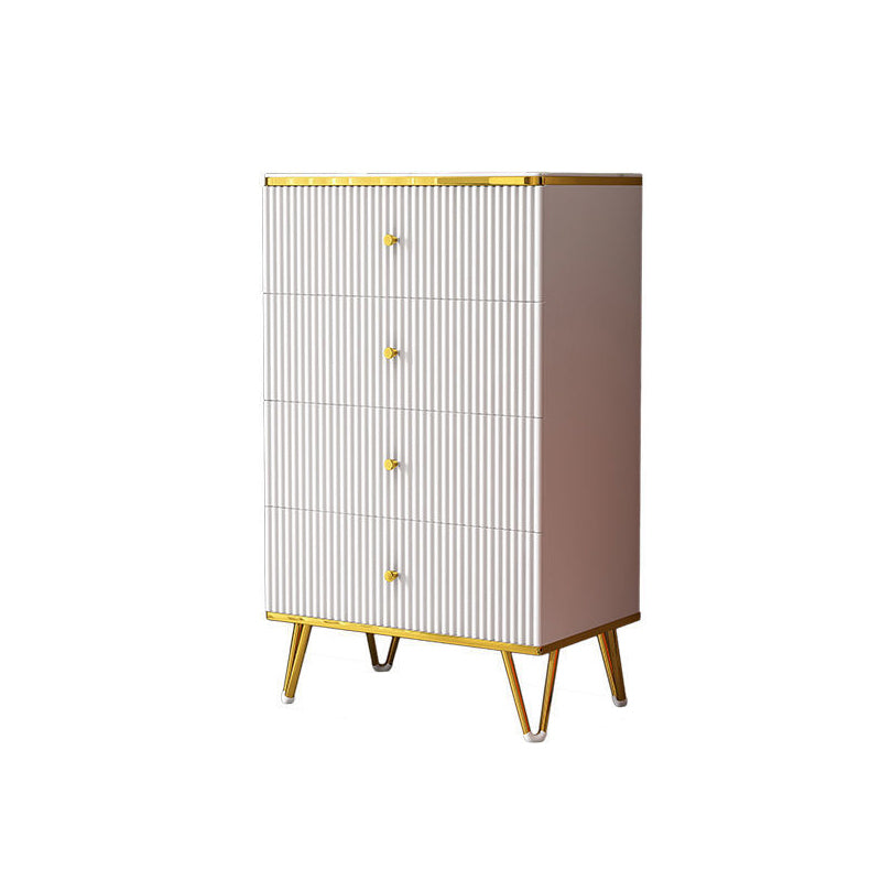 White Accent Chest 15.74" Wide Chest with Drawers, Water Resistant