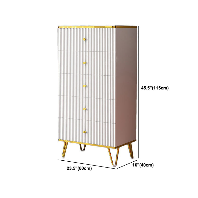 White Accent Chest 15.74" Wide Chest with Drawers, Water Resistant