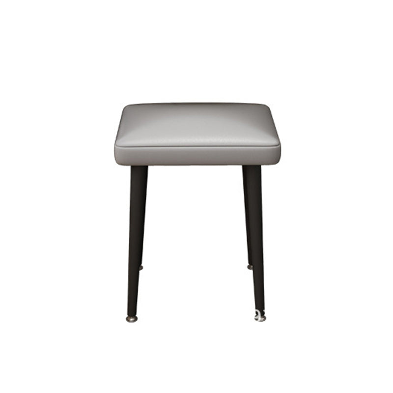 2 Pieces Vanity Set Glass Top Make-up Vanity Table Set in Gray
