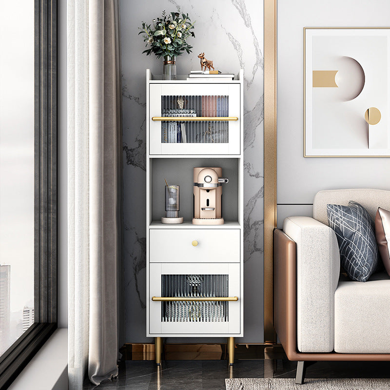 Modern Wood Accent Cabinet 15.74" Wide Storage Cabinet with 2 Doors