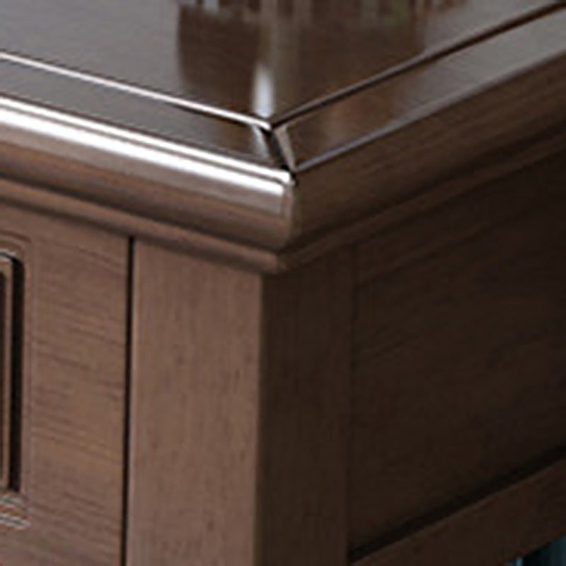 2 Storage Drawers & Mirror Vanity Set Victorian Wood Dressing Table