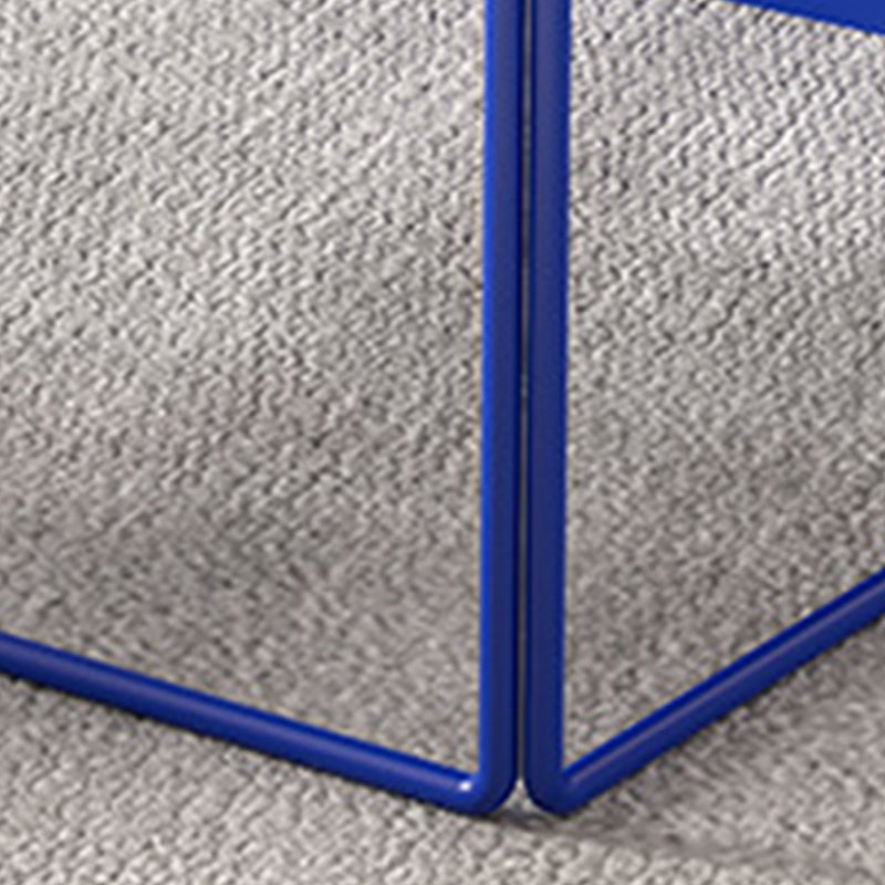 Mid-Century Modern Frame Metal Rectangular Single Coffee Table